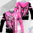 3D Breast Cancer Angel Survivor Hoodie T-Shirt Sweatshirt SU110302 - Amaze Style™-Apparel