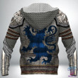 Scotland Armor Knight Warrior Chainmail 3D All Over Printed Shirts For Men and Women TT290202 - Amaze Style™-Apparel