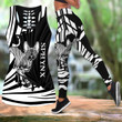Tmarc Tee Sphynx cat tattoos combo outfit legging + hollow tank for women PL