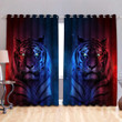 Tmarc Tee Tiger Galaxy Window Curtains