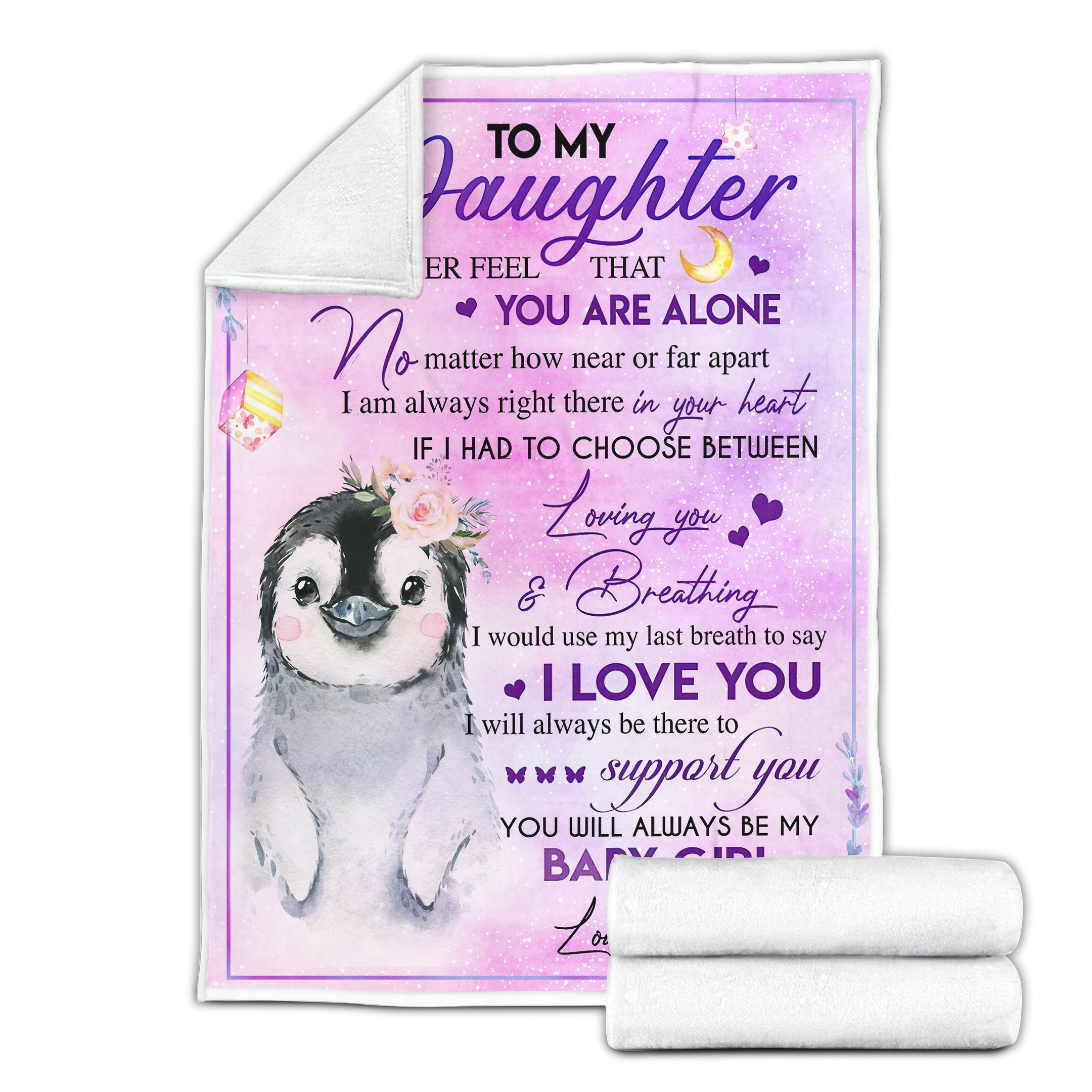 To My Daughter-Penguin Quilt AM072053-LAM-Quilt-LAM-Queen-Vibe Cosy™