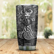Tmarc Tee Personalized Viking Odin Mjolnir Metal Style Personalized Stainless Steel Tumbler Personalized