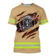 Tmarc Tee Personalized Name Firefighter Unisex Shirts