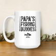 Tmarc Tee Papa's Fishing Buddies Personalized Mug Fathers Day Gift