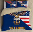 Tmarc Tee US Navy Veteran Eagle Bedding Set Proud Military