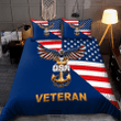 Tmarc Tee US Navy Veteran Eagle Bedding Set Proud Military