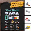 Tmarc Tee The Best Papa We Ever Saw Personalized T-shirt Amazing Gift For Dad Father Grandpa