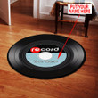 Tmarc Tee Personalized Name Vinyl Record Round Rug