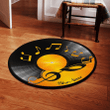 Tmarc Tee Personalized Name Vinyl Record Musical Round Rug