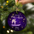 Tmarc Tee Personalized Memorial fishing Gift Purple Christmas Ornaments