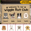Tmarc Tee Welcome To Our Wiggle Butt Club Personalized Doormat, Best Gifts For Home Decoration