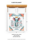 Tmarc Tee Personalized Granddaughter Gift Elephant Flower Crown - Fleece Blanket