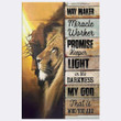 Tmarc Tee Way Maker Miracle Worker Promise Keeper Canvas And Poster, Wall Art