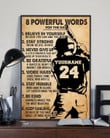 Tmarc Tee Personalized Baseball Life Lessons Poster Vertical Poster