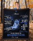 Tmarc Tee To My Son From Mom Love Lion - Personalized Fleece Blanket