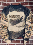 Tmarc Tee Nurse Life Leopard Bleached Sweater
