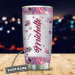 Tmarc Tee Trucker Wife Pink Metal Style Personalized Stainless Steel Tumbler