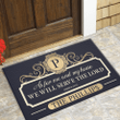 Tmarc Tee Personalized Elegant Family Home Serve The Lord Doormat .CXT