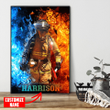 Tmarc Tee Personalized Name Firefighter Poster