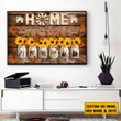 Tmarc Tee Personalized Couple Canvas Home Is Wherever I Am With You Wall Art For Valentine