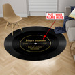 Tmarc Tee Personalized Name Vinyl Record Round Rug