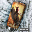 Tmarc Tee Personalized Name Bull Riding Stainless Steel Tumbler