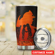Tmarc Tee Personalized Name Firefighter Stainless Steel Tumbler