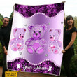 Tmarc Tee Teddy Bear Custom Name Blanket