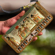 Tomb of nefertari Ancient Egypt Leather Wallet Tmarc Tee TNA