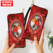 Tmarc Tee Personalized Name Cardinal Lover All Over Printed Leather Wallet