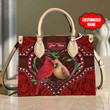 Tmarc Tee Customized Name Cardinals Couple All Over Printed Leather Handbag
