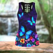 Tmarc Tee Butterfly Colorful Combo Legging + Tank Top
