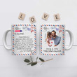 Tmarc Tee Personalized Message From Daughter and Son To Dad Father's Day Gift Mug