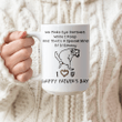 Tmarc Tee Personalized We Make Eye Contact While I Poop Together Father's Dog Day Gift Mug