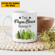 Tmarc Tee Personalized This Papa Bear Belongs to Father's Day Gift Mug