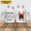 Tmarc Tee Personalized Thanks For All The Belly Rubs and For Picking Up My Poop Father's Dog Day Gift Mug