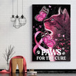 Paws For The Cure Breast Cancer Awareness All Over Printed Poster Tmarc Tee