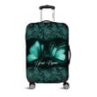 Tmarc Tee Customized Name Butterfly Printed Luggage Cover