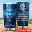 Tmarc Tee Personalized Leo Sodiac With The Biggest Heart Stainless Steel Tumbler