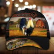 Premium Rooster Leather Cap, Rooster Hats For Rooster Lovers Personalized Cap | Tmarctee