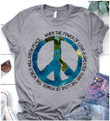 Love Peace Hippie Sunflower 2D T-shirts