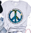 Love Peace Hippie Sunflower 2D T-shirts