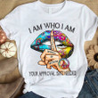 I am who I am your approval isn't needed Hippie t-shirt, Funny hippie t-shirt, Hippie Gift Unisex Cotton t-shirt