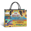 Hippie I Just Want Peace Happy AEGB1403003Y Leather Bag