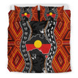 Aboriginal Australia Indigenous Map Brown Bedding Set Tmarc Tee