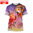 Custom Name King Lion and Skull Combo T-shirt + BoardShorts Tmarc Tee kl24082201