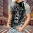 The King Lion 3D All Over Printed Combo T-shirt + Board Shorts Tmarc Tee NTN26082201