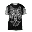 Tmarc Tee Wolf Viking Black White Combo T-shirt + BoardShorts KL06092202
