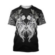 Tmarc Tee Wolf And Viking White Black Combo T-shirt + BoardShorts NTN08092202