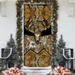 Love Deer Hunting Christmas Door Covers - Brown Camo Front Door Cover Tmarc Tee